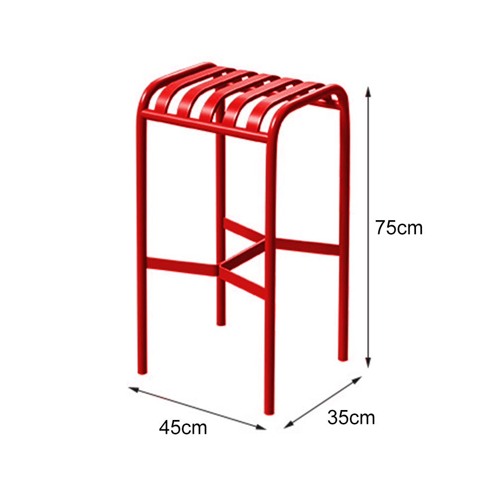 SOLARA Outdoor Iron Table/Bench/Chair/Sofa/Bar Stool - Red