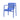 SOLARA Outdoor Wrought Iron Chair/Sofa/Bar Stool - Blue