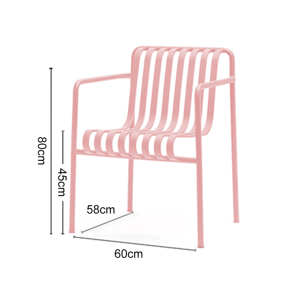 SOLARA Outdoor Iron Table/Bench/Chair/Sofa/Bar Stool - Pink