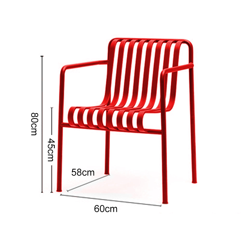 SOLARA Outdoor Iron Table/Bench/Chair/Sofa/Bar Stool - Red