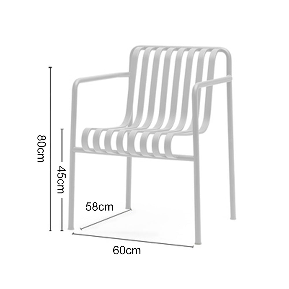 SOLARA Outdoor Iron Table/Bench/Chair/Sofa/Bar Stool - White