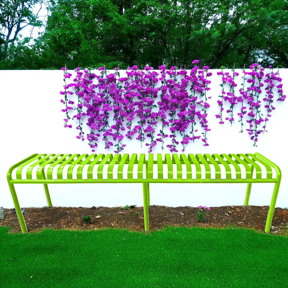 SOLARA Outdoor Iron Table/Bench/Chair/Sofa - Light Green