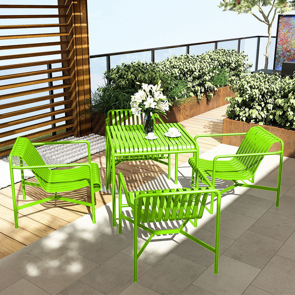 SOLARA Outdoor Iron Table/Bench/Chair/Sofa - Light Green