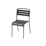 SOLARA Gray Iron Chair Durable Metal Construction for Indoor or Outdoor Use