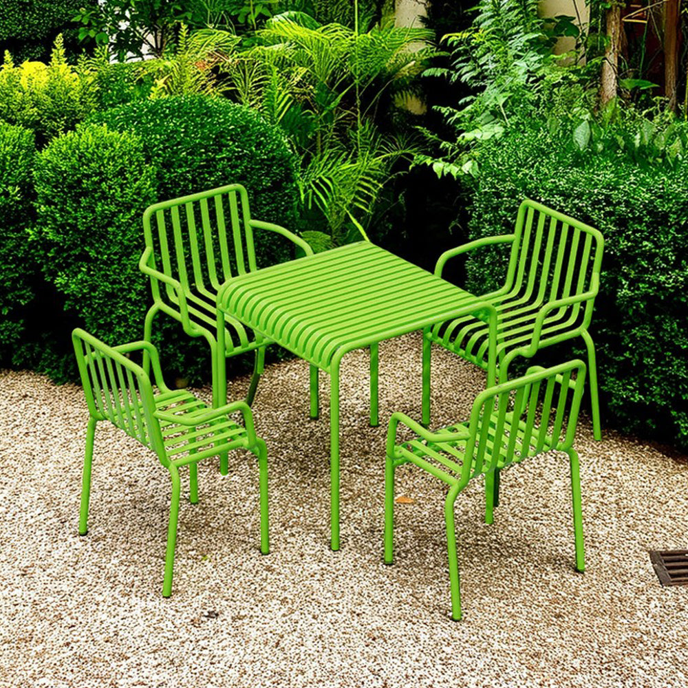 SOLARA Outdoor Iron Table/Bench/Chair/Sofa - Light Green