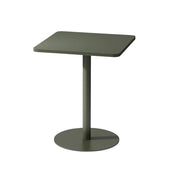 SOLARA 60/70/120/160cm Green Square Iron Table, Durable Metal Build for Patio, Balcony, or Garden Use