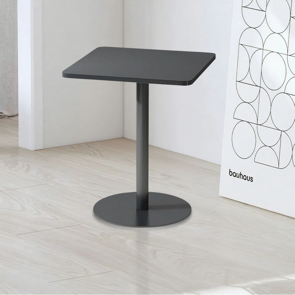 SOLARA 60/70/120/160cm Gray Square Iron Table, Durable Metal Build for Patio, Balcony, or Garden Use