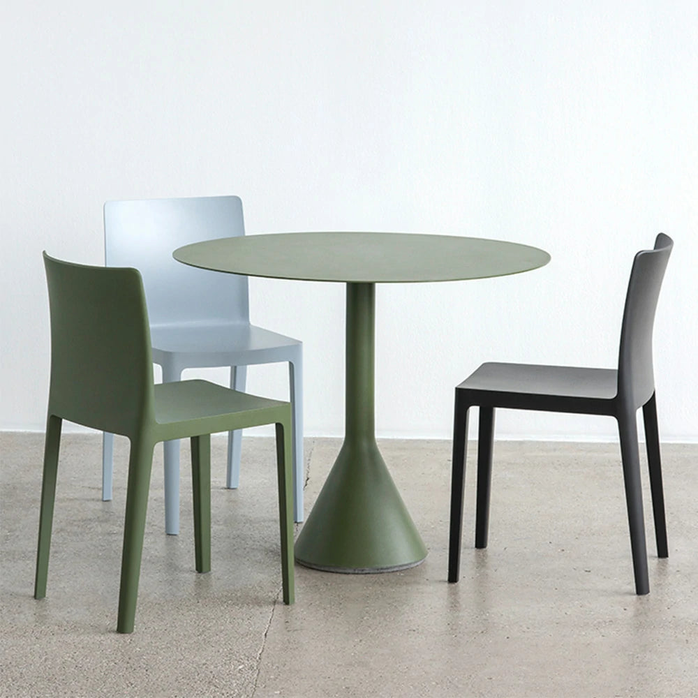 SOLARA 60/70/80/90cm Outdoor Round Dining Table - Olive Green