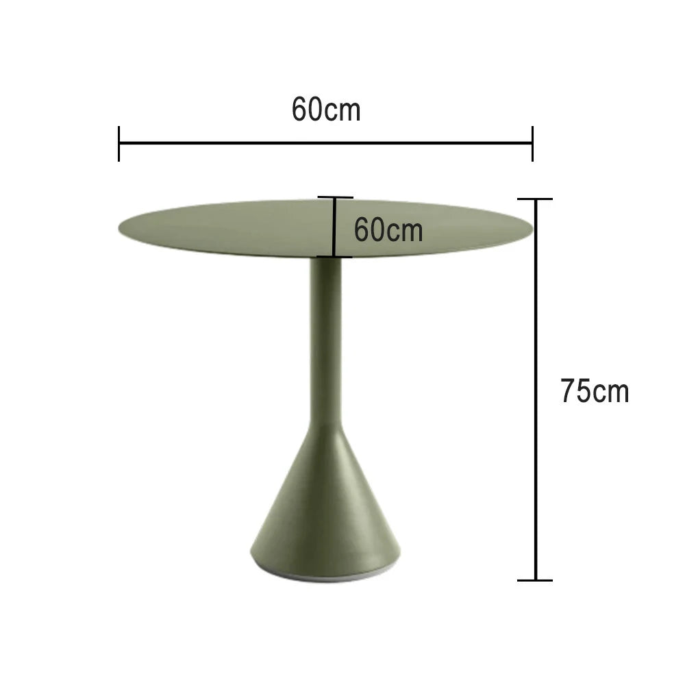 SOLARA 60/70/80/90cm Outdoor Round Dining Table - Olive Green