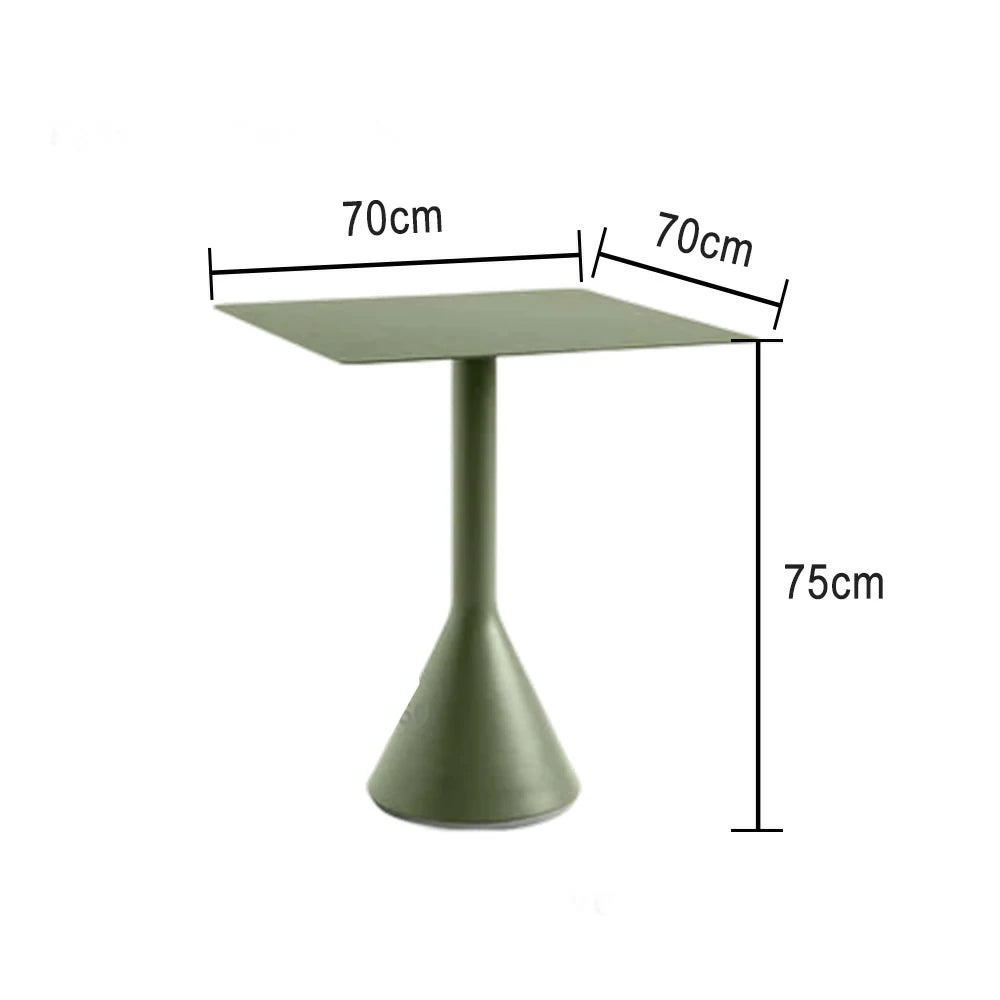 SOLARA 60/70/80/90cm Outdoor Square Dining Table - Olive Green
