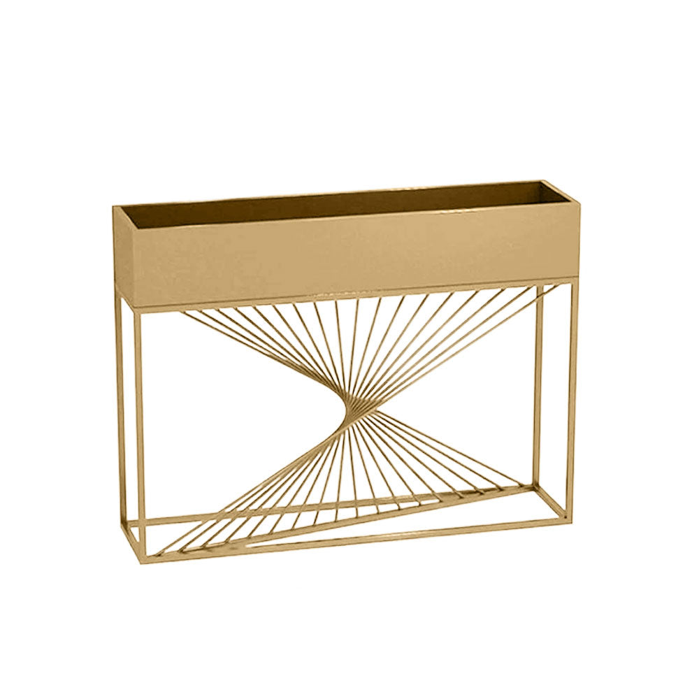 SOLARA ZFL Minimalist Style 100cm Modular Black/Gold/White Metal Planter With Partition FunctionSaving For Outdoor Use