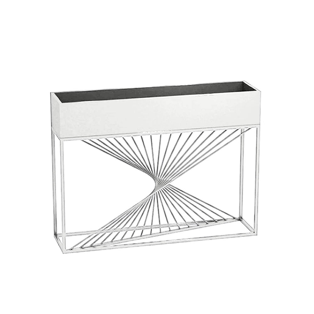 SOLARA ZFL Minimalist Style 100cm Modular Black/Gold/White Metal Planter With Partition FunctionSaving For Outdoor Use