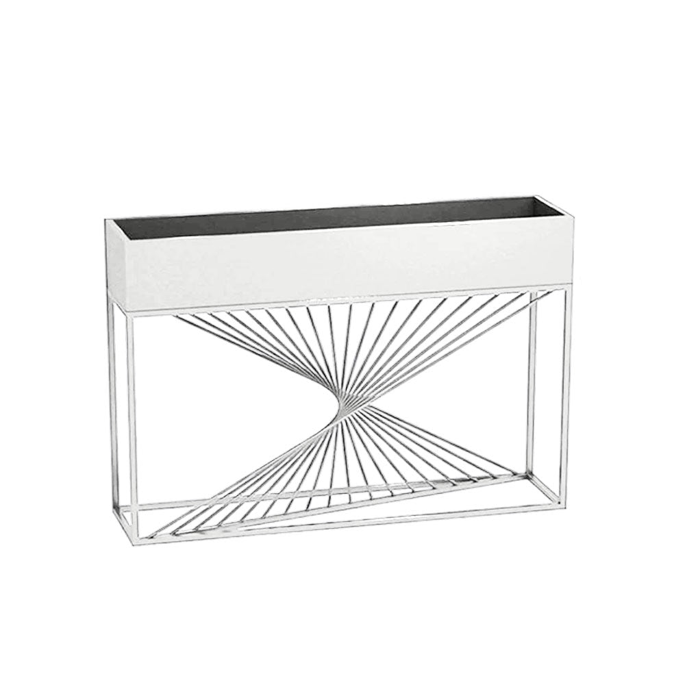 SOLARA ZFL01 Minimalist Style 120cm Modular Gold/Black/White Metal Planter with Partition FunctionSaving for Outdoor Use