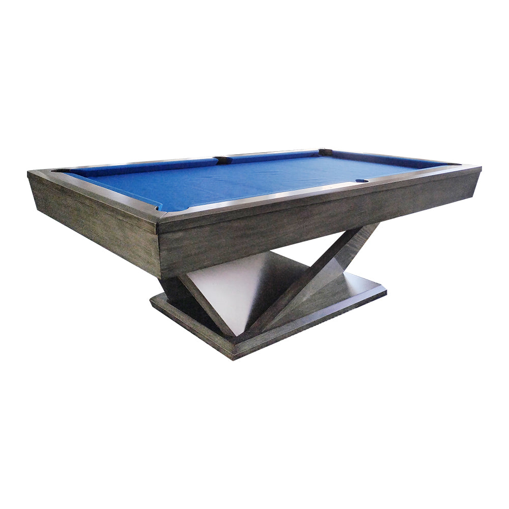 WP06 8FT Luxury Slate Billiard Table W/ Free Accessories Pool Table - Grey&Blue