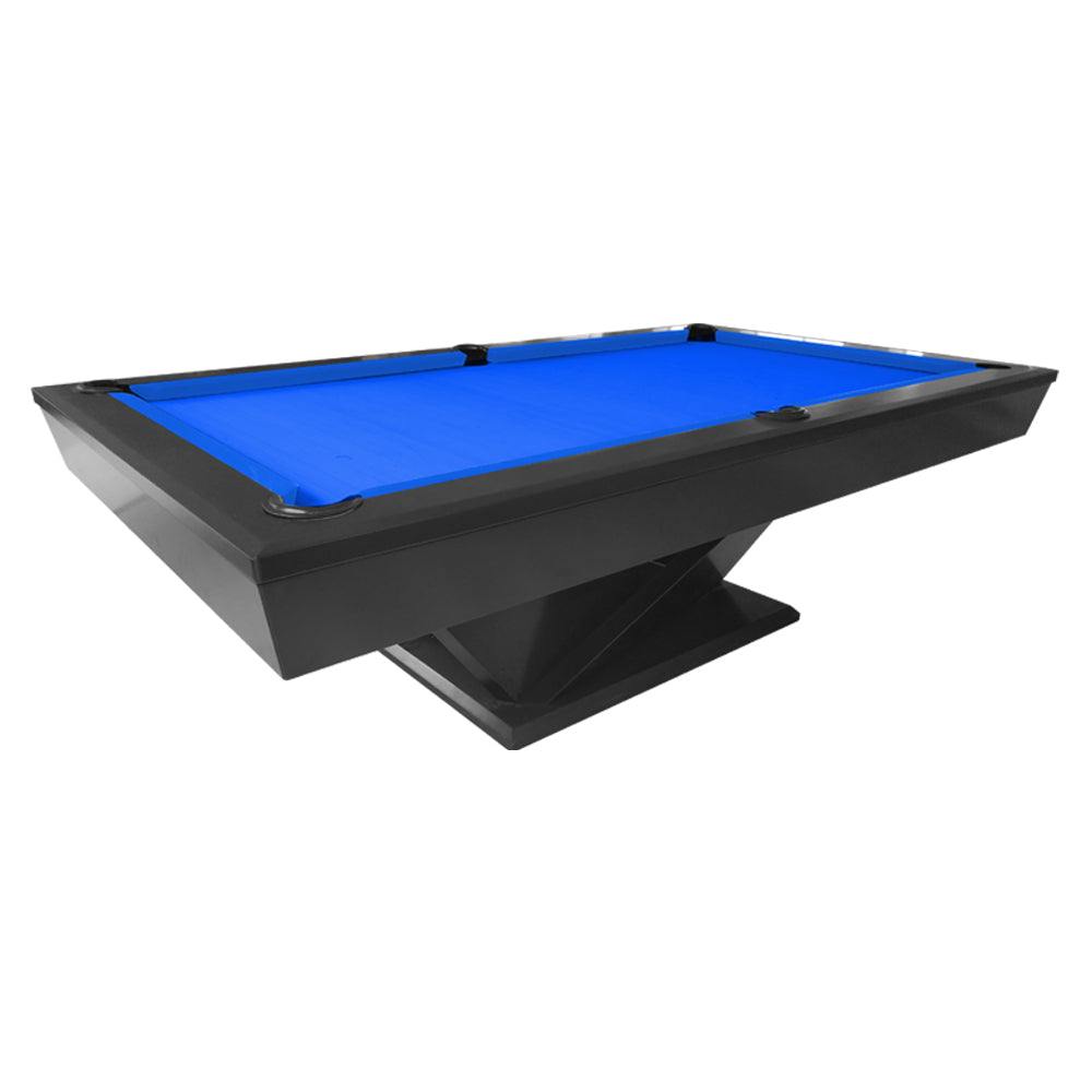 QUESLA WP06 8FT Slate Pool Snooker Table Billiards Table - Blue&Black