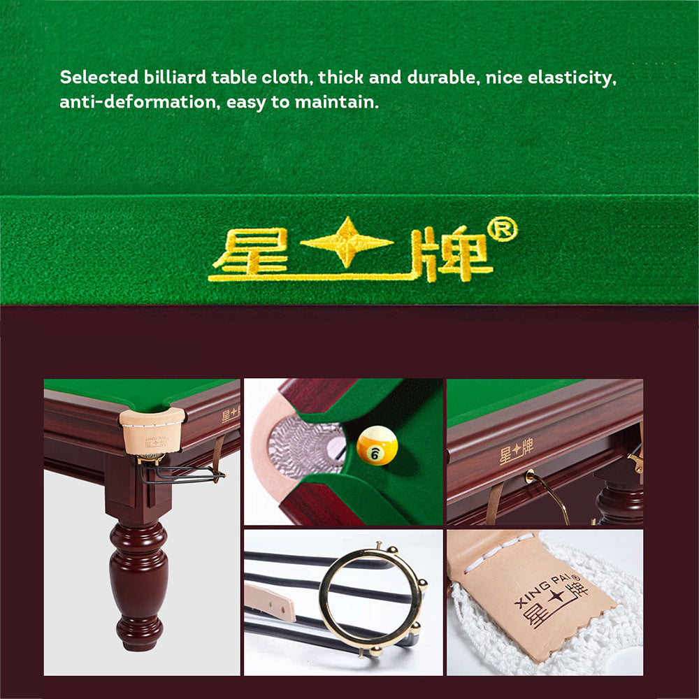 XINGPAI XW118 9FT Chinese Luxury Slate Table Pool Table