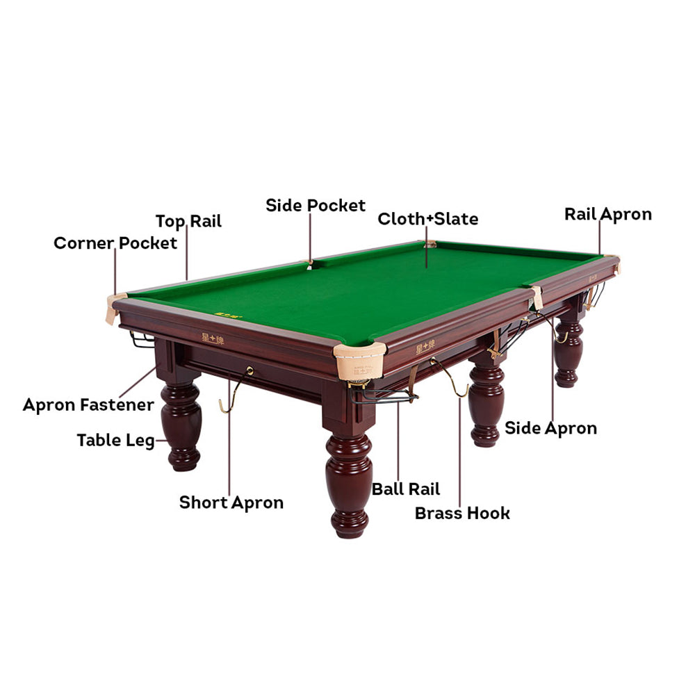 XINGPAI XW118 9FT Chinese Luxury Slate Table Pool Table