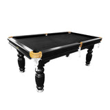 7FT Luxury Slate Pool Table Solid Timber Billiard Table Professional Snooker Game Table With Accessories Pack,Black Frame