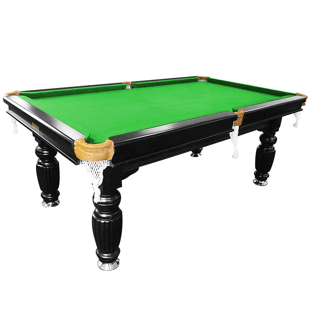 7FT Luxury Slate Pool Table Solid Timber Billiard Table Professional Snooker Game Table With Accessories Pack,Black Frame