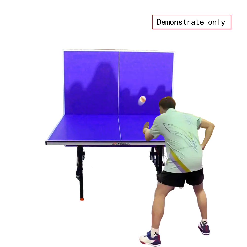 DOUBLE FISH 501A Indoor 15mm Indigo Foldable Solo Play Table Tennis Pingpong Table-Bats Balls Net ITTF Approve
