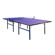 DOUBLE FISH 501A Indoor 15mm Indigo Foldable Solo Play Table Tennis Pingpong Table-Bats Balls Net ITTF Approve