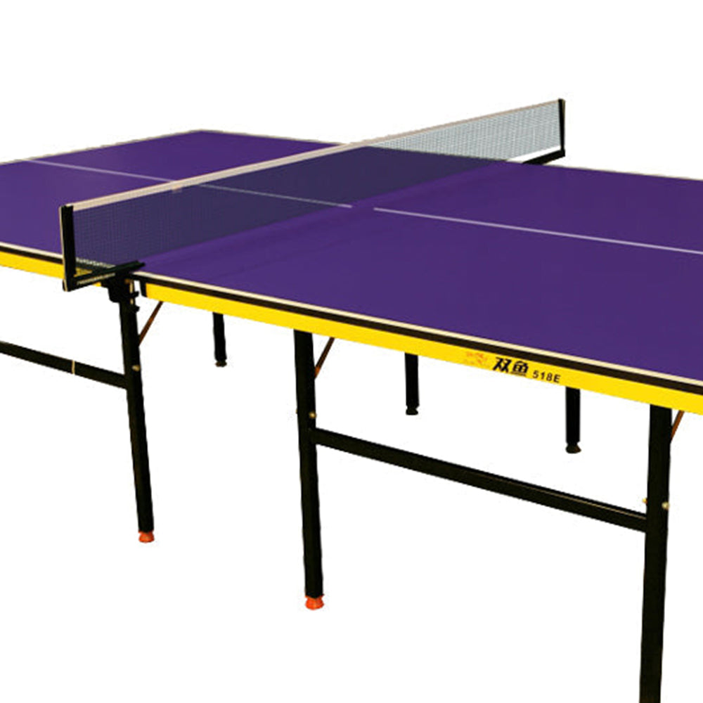 DOUBLE FISH 518E 15mm Black&Blue Pro Indoor Table Tennis/Ping Pong Table - Bats Ball Net ITTF Approve