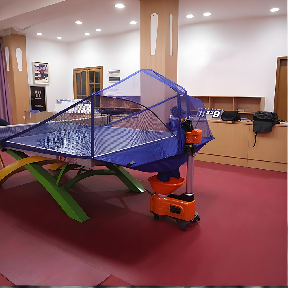 DOUBLE FISH DF E6 Double Rotor Driven Table Tennis Terving Machine-Orange