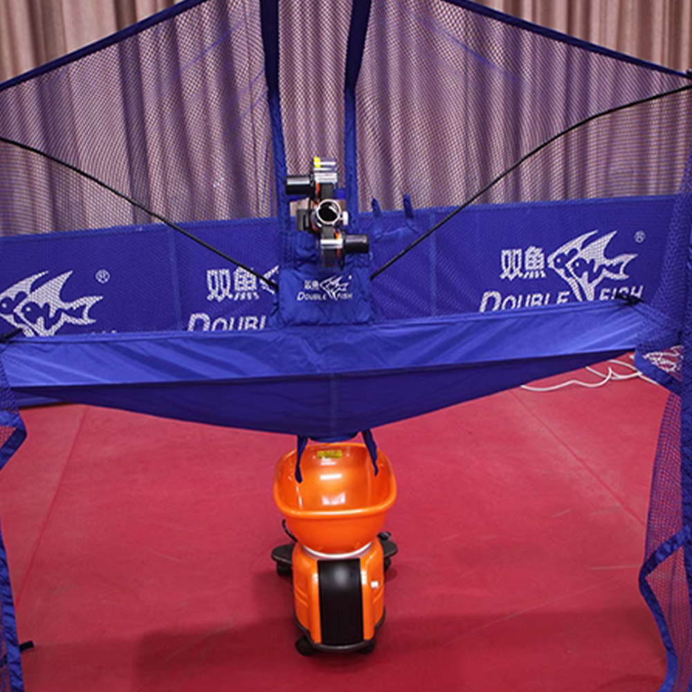 DOUBLE FISH DF E6 Double Rotor Driven Table Tennis Terving Machine-Orange