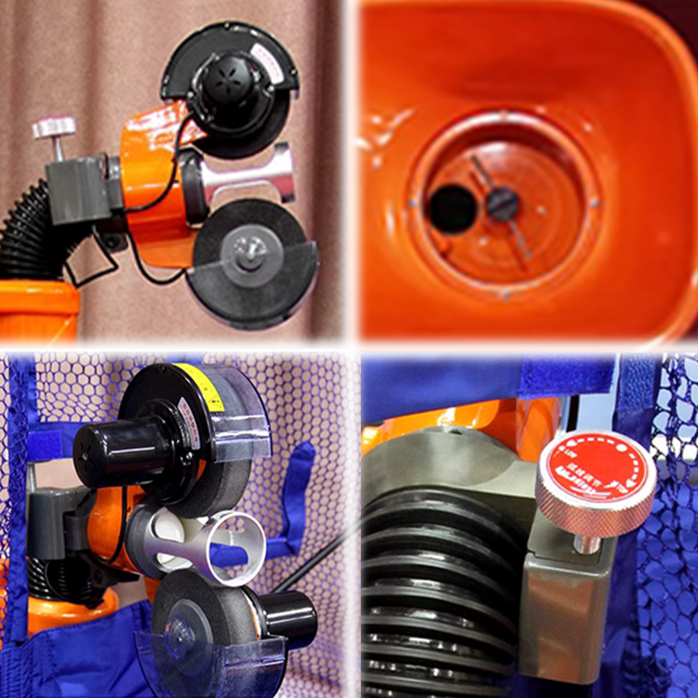 DOUBLE FISH DF G8 Double Rotor Driven Table Tennis Terving Machine-Orange