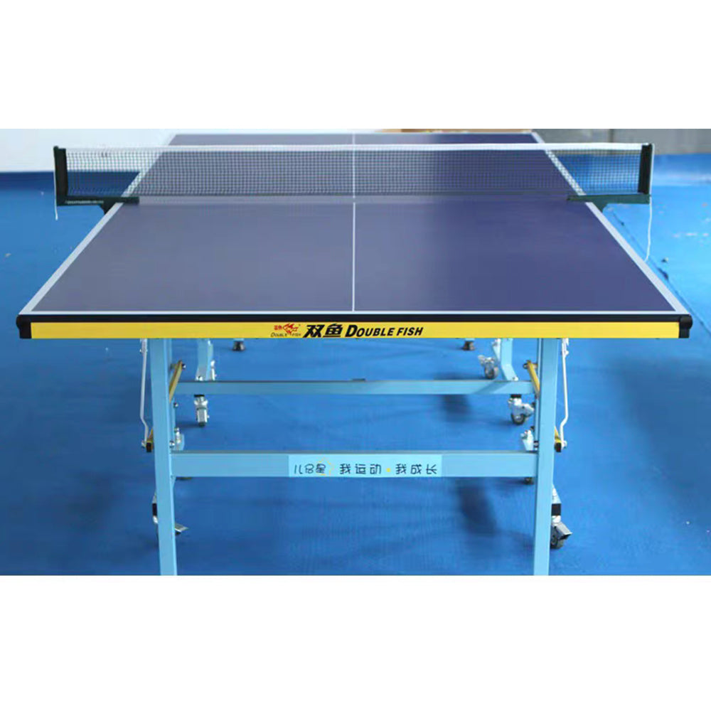 DOUBLE FISH E1 Indoor 15mm Blue Table Tennis Pingpong Table-Bats Balls Net ITTF Approve