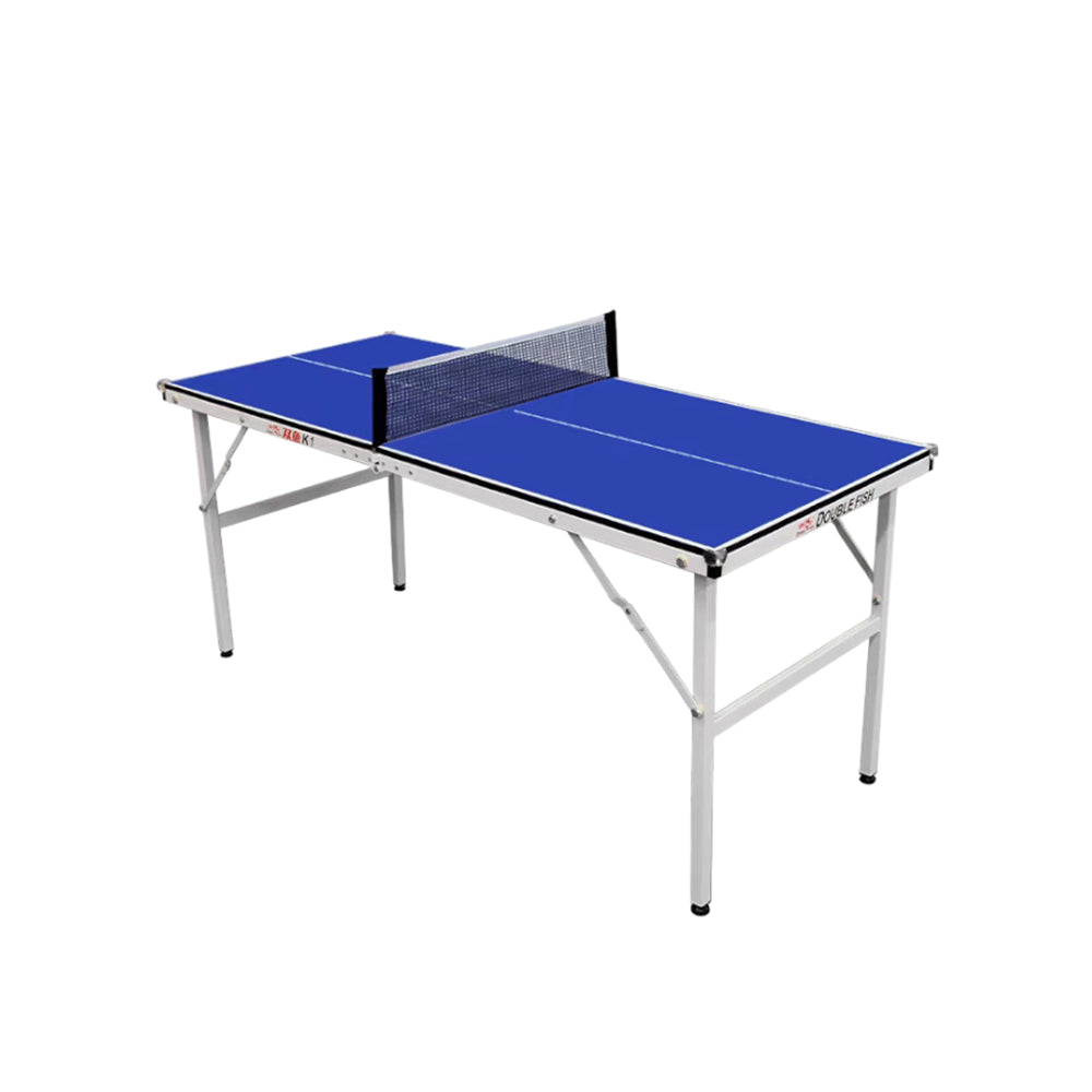 DOUBLE FISH K1 Indoor 12mm Blue Table Tennis Pingpong Table-Bats Balls Net ITTF Approve