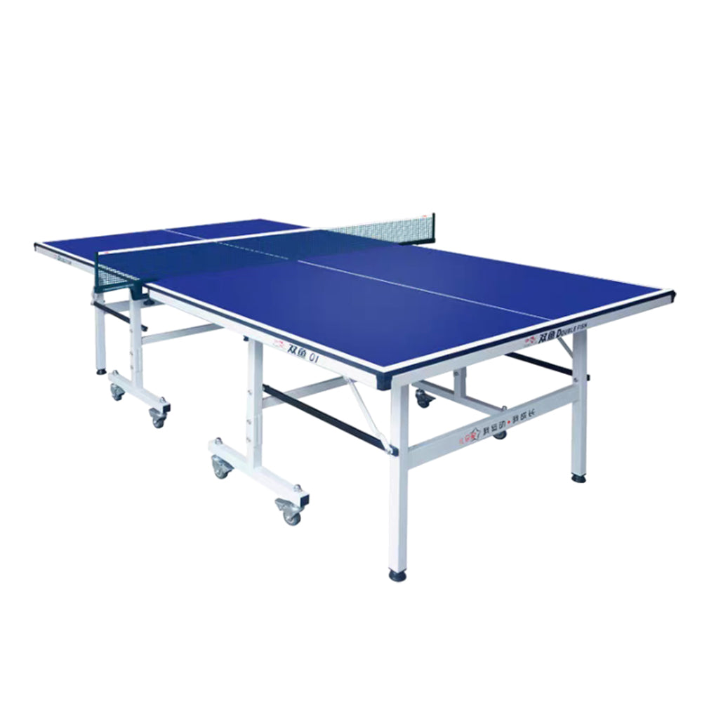DOUBLE FISH Q1 Indoor 15mm Blue Table Tennis Pingpong Table-Bats Balls Net ITTF Approve