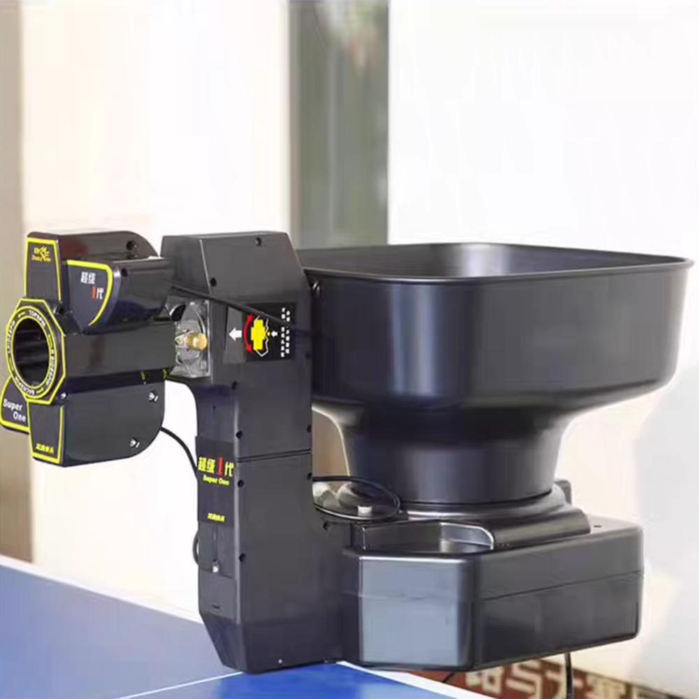 DOUBLE FISH Super 1 Two Wheel Driven Table Tennis Serve Machine-Black