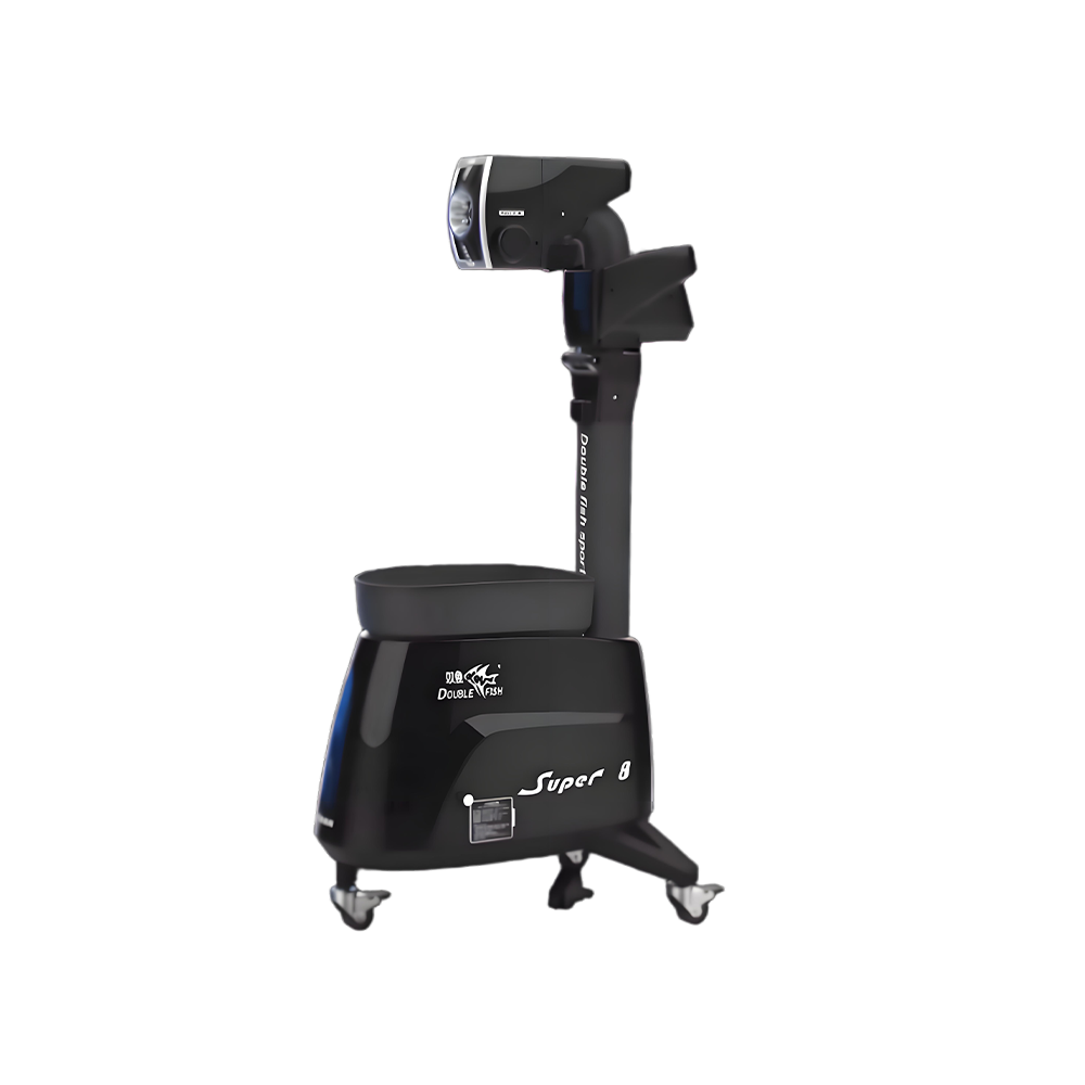 DOUBLE FISH Super 8 Vertical Intelligent Technology Table Tennis Ball Serving Machine-Blue&Black