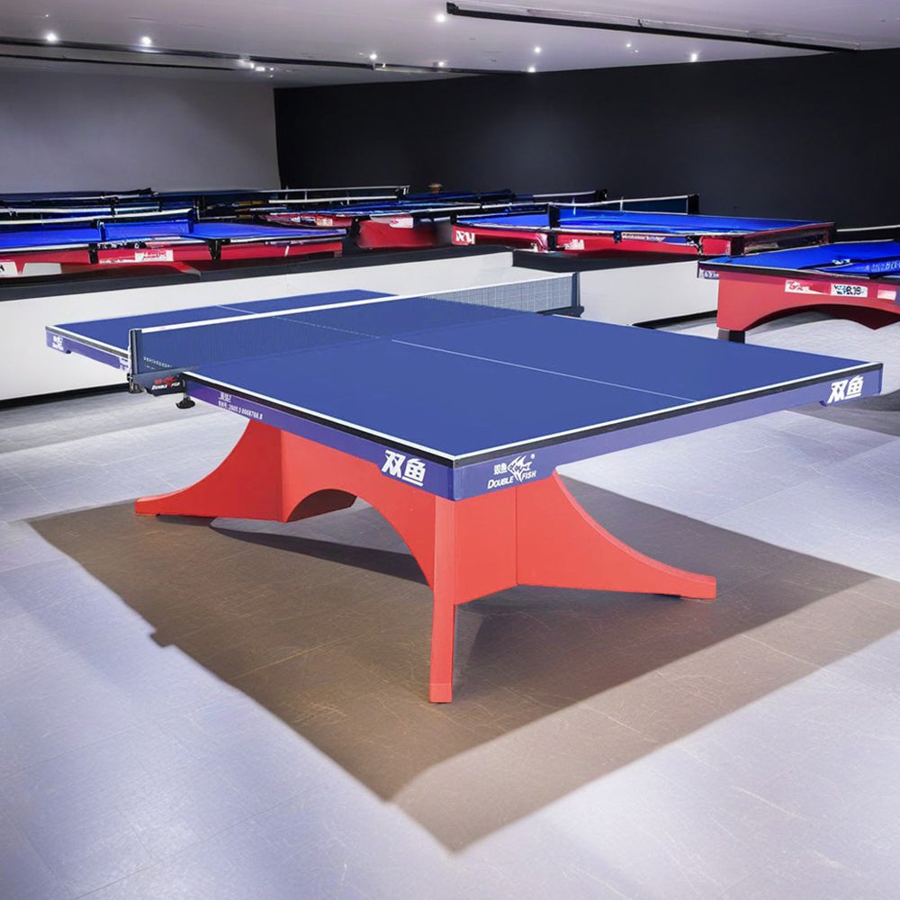 DOUBLE FISH Volant 2-B 25mm Red&Blue Pro Indoor Table Tennis/Ping Pong Table - Bats Ball Net ITTF Approve