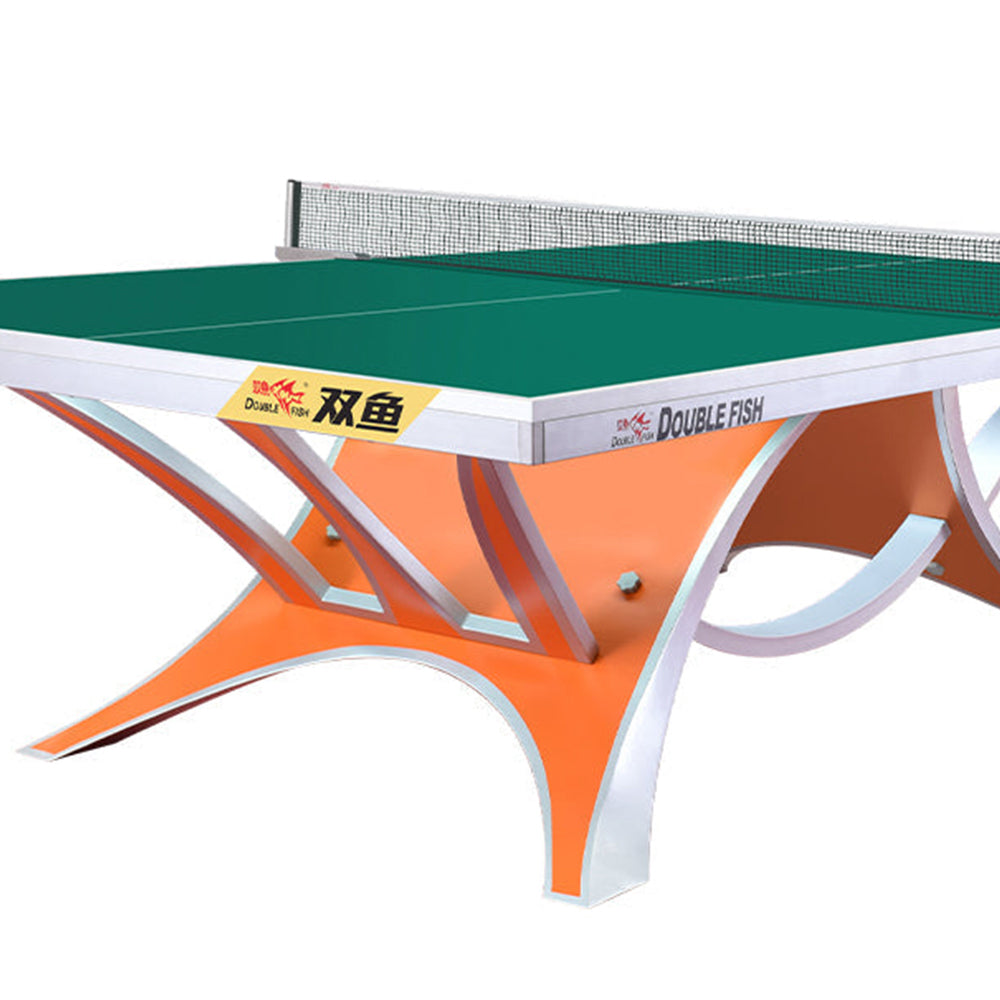 DOUBLE FISH VOLANT KING 2 25mm Orange&Green Pro Indoor Table Tennis/Ping Pong Table - Bats Ball Net ITTF Approve