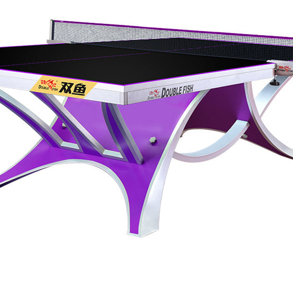 DOUBLE FISH VOLANT KING 2 25mm Purple&Black Pro Indoor Table Tennis/Ping Pong Table - Bats Ball Net ITTF Approve
