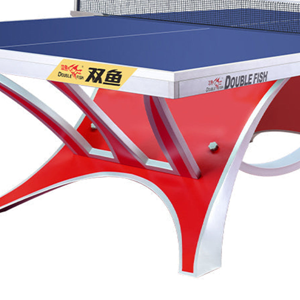 DOUBLE FISH VOLANT KING 2 25mm Red&Blue Pro Indoor Table Tennis/Ping Pong Table - Bats Ball Net ITTF Approve