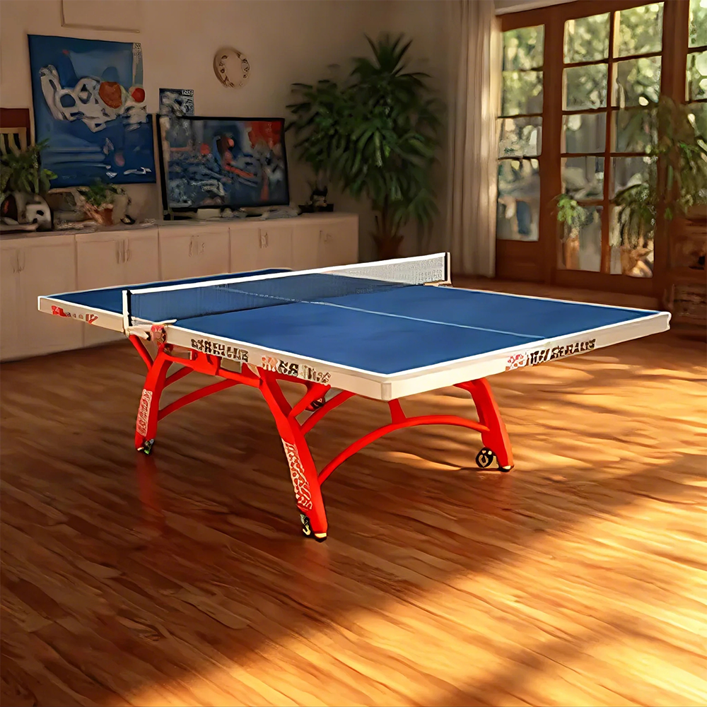 DOUBLE FISH Xiang Yun X1 Indoor 18mm Blue Table Tennis Pingpong Table-Bats Balls Net ITTF Approve