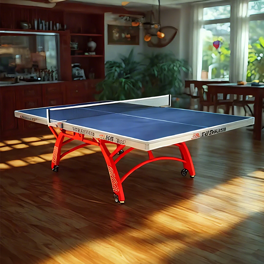 DOUBLE FISH Xiang Yun X1 Indoor 18mm Blue Table Tennis Pingpong Table-Bats Balls Net ITTF Approve