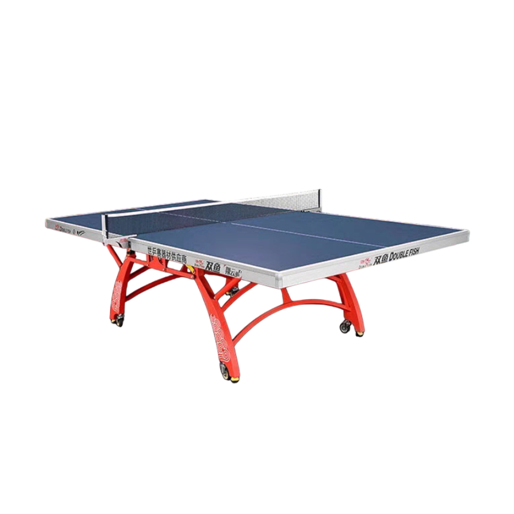 DOUBLE FISH Xiang Yun X1 Indoor 18mm Blue Table Tennis Pingpong Table-Bats Balls Net ITTF Approve
