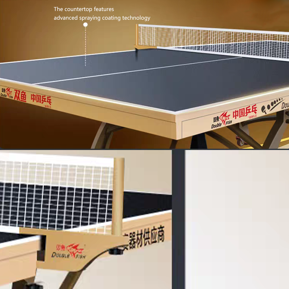 DOUBLE FISH Xiang Yun X3 Indoor 22mm Black Table Tennis Pingpong Table-Bats Balls Net ITTF Approve