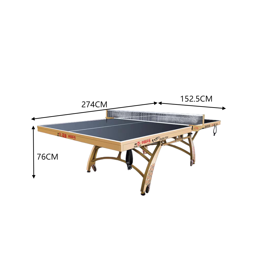 DOUBLE FISH Xiang Yun X3 Indoor 22mm Black Table Tennis Pingpong Table-Bats Balls Net ITTF Approve