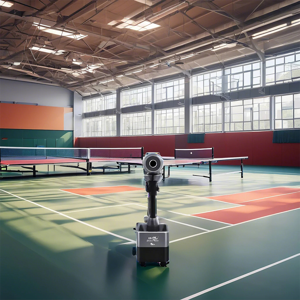 DOUBLE FISH ZC1 Intelligent Chip Table Tennis Serve Machine - Gray