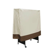 ARIX Table Tennis Table Cover - Waterproof Oxford Fabric, UV-Resistant, Dustproof and Anti-Aging Suitable for Indoor and Outdoor Foldable Tables - Beige & Coffee