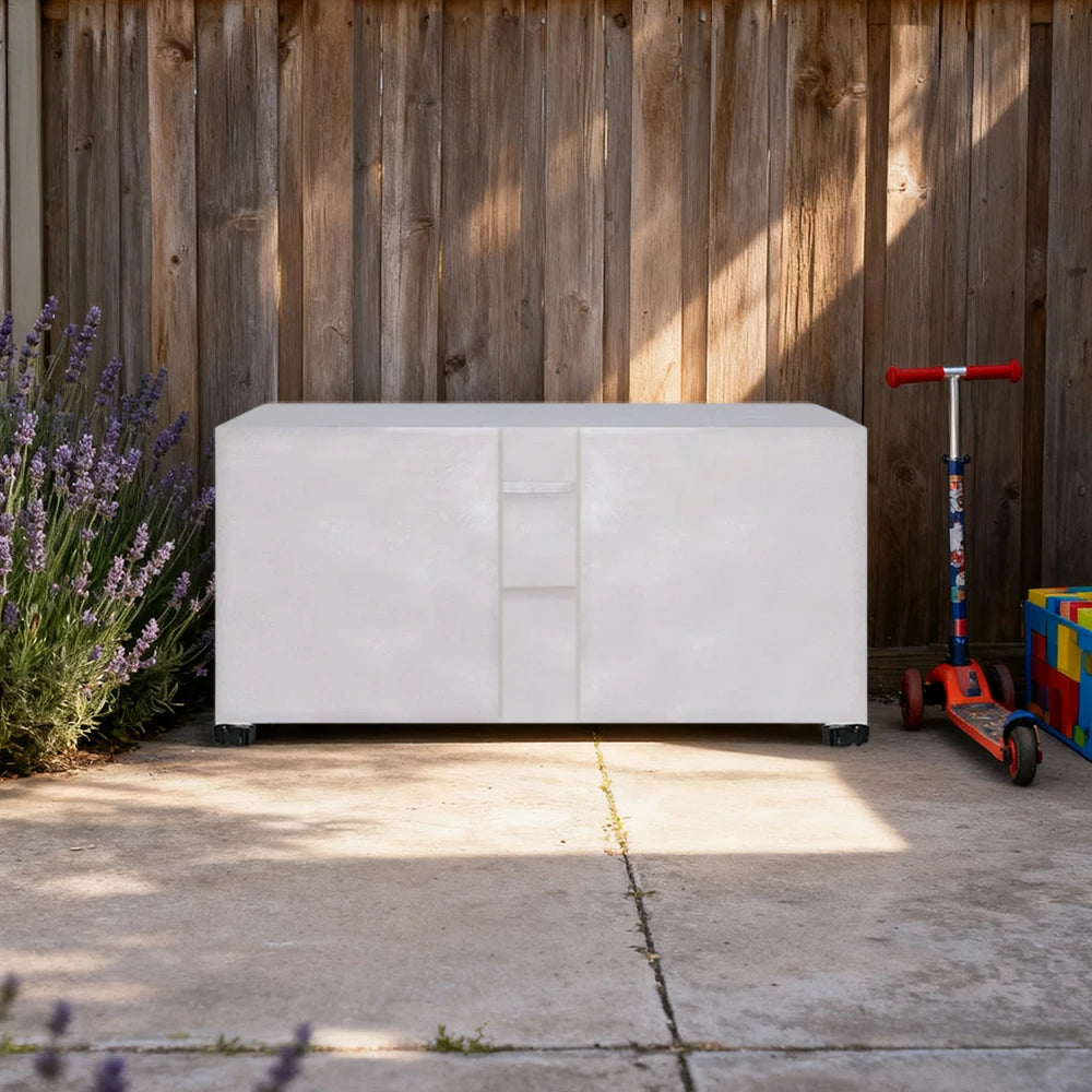 ARIX Table Tennis Table Cover - Waterproof Oxford Fabric with Drawstring, UV-Resistant and Dustproof, Suitable for Indoor and Outdoor Use - Silver