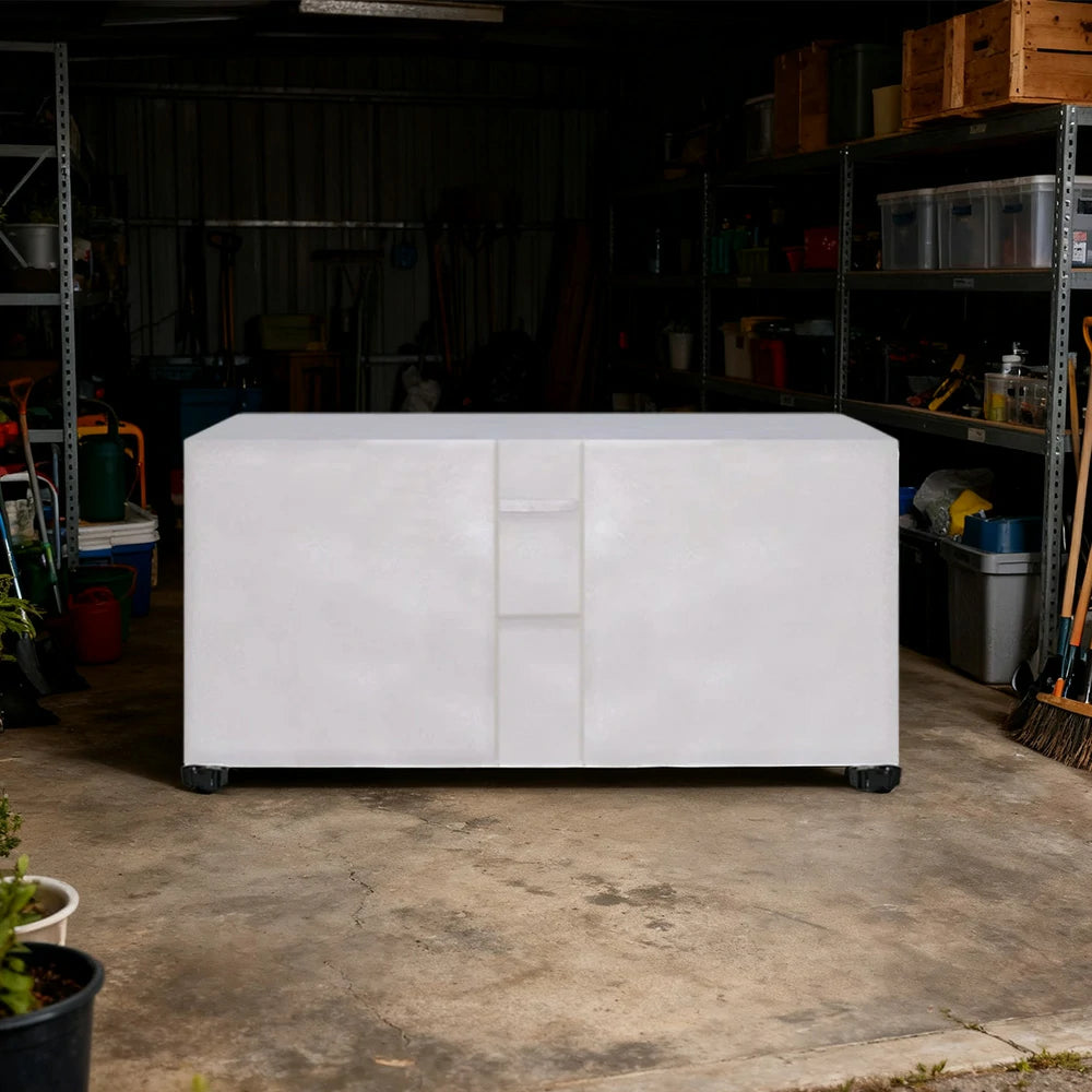 ARIX Table Tennis Table Cover - Waterproof Oxford Fabric with Drawstring, UV-Resistant and Dustproof, Suitable for Indoor and Outdoor Use - Silver