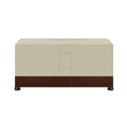 ARIX Table Tennis Table Cover - Waterproof Oxford Fabric with Drawstring, UV-Resistant and Dustproof, Suitable for Indoor and Outdoor Use - Beige & Coffee