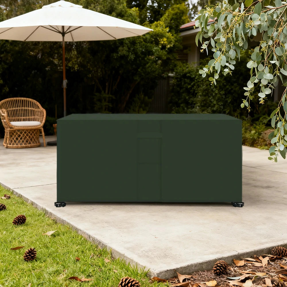 ARIX Table Tennis Table Cover - Waterproof Oxford Fabric with Drawstring, UV-Resistant and Dustproof, Suitable for Indoor and Outdoor Use - Green