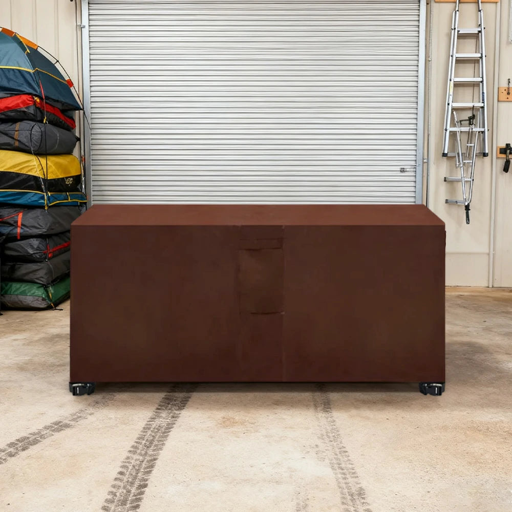 ARIX Table Tennis Table Cover - Waterproof Oxford Fabric with Drawstring, UV-Resistant and Dustproof, Suitable for Indoor and Outdoor Use - Coffee